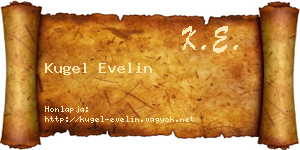 Kugel Evelin névjegykártya